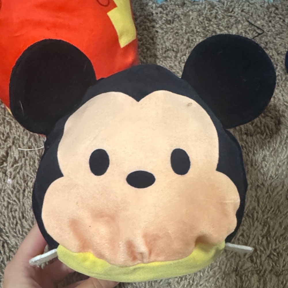 Disney Plush Mouse Toy - Black and Cream